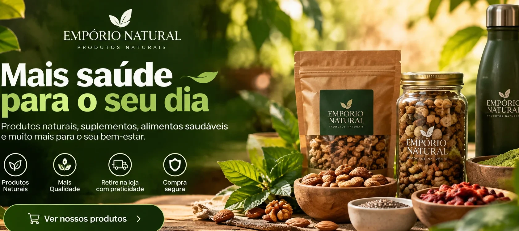 Empório Natural: produtos naturais, suplementos e bem-estar. Compre online e retire na loja.