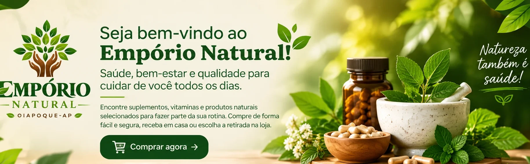 Empório Natural: bem-estar em cada detalhe.